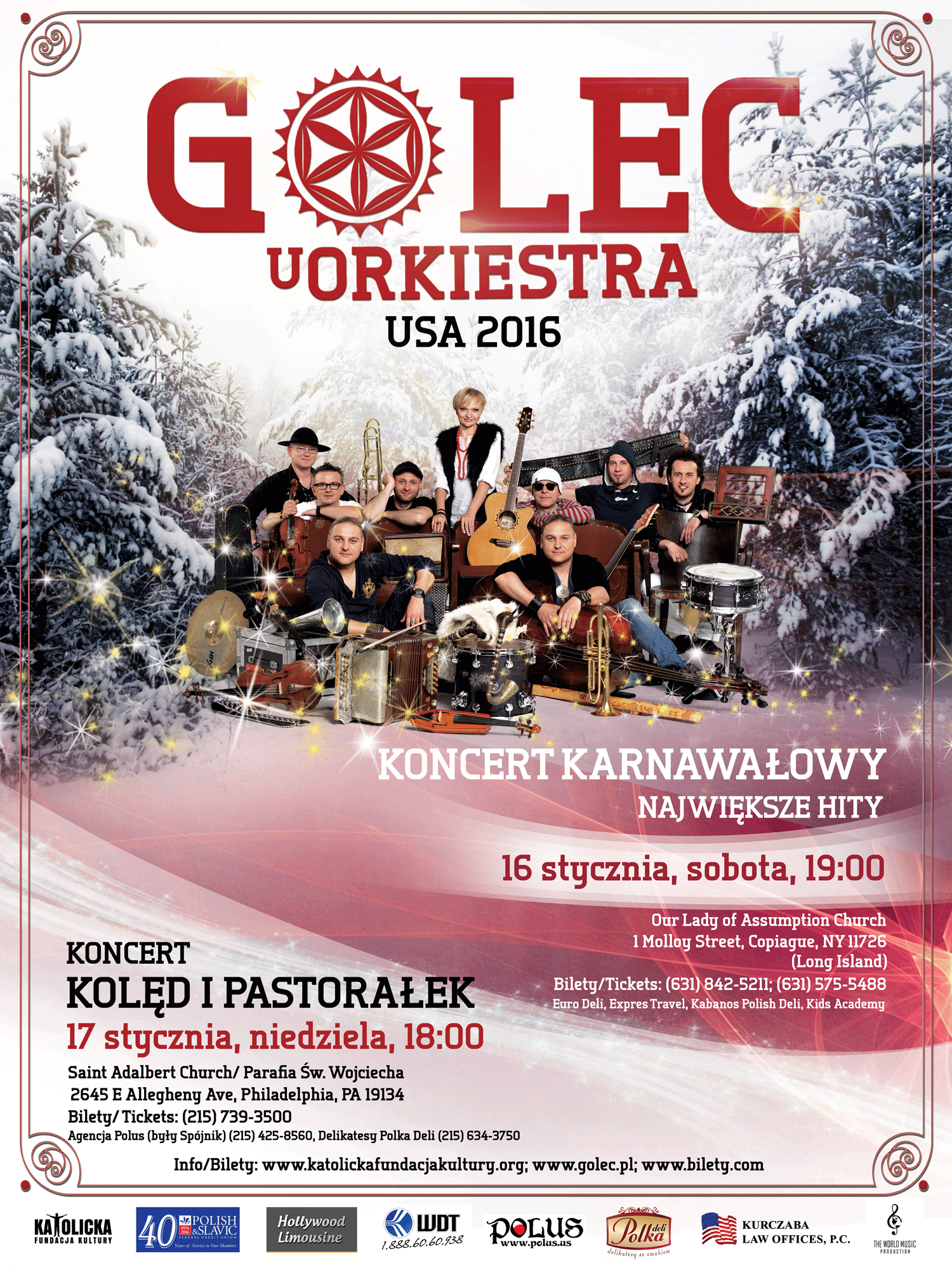 Golec Uorkiestra USA Tour 2016